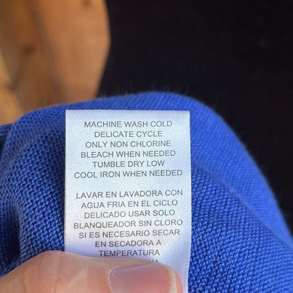 Joseph A. Women's Blue Sleeveless Longline Open Cardigan Sweater Size S. NEW - Picture 7 of 7